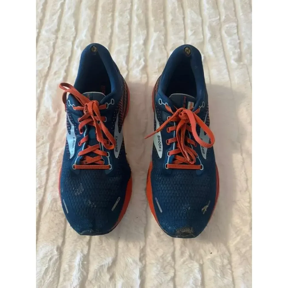 Brooks Adrenaline GTS 22 Men's Running Shoes Blue Orange Size 11